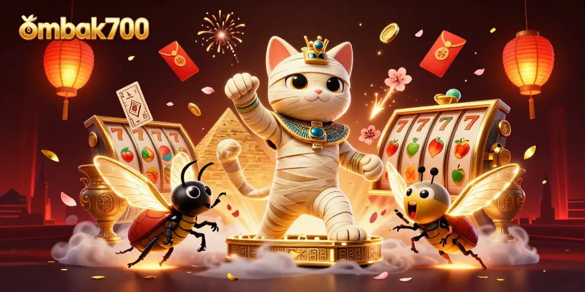 Jelajahi pengalaman taruhan menarik di ombak700 dengan permainan slot bertema kasino, mumi, dan elemen beruntung.