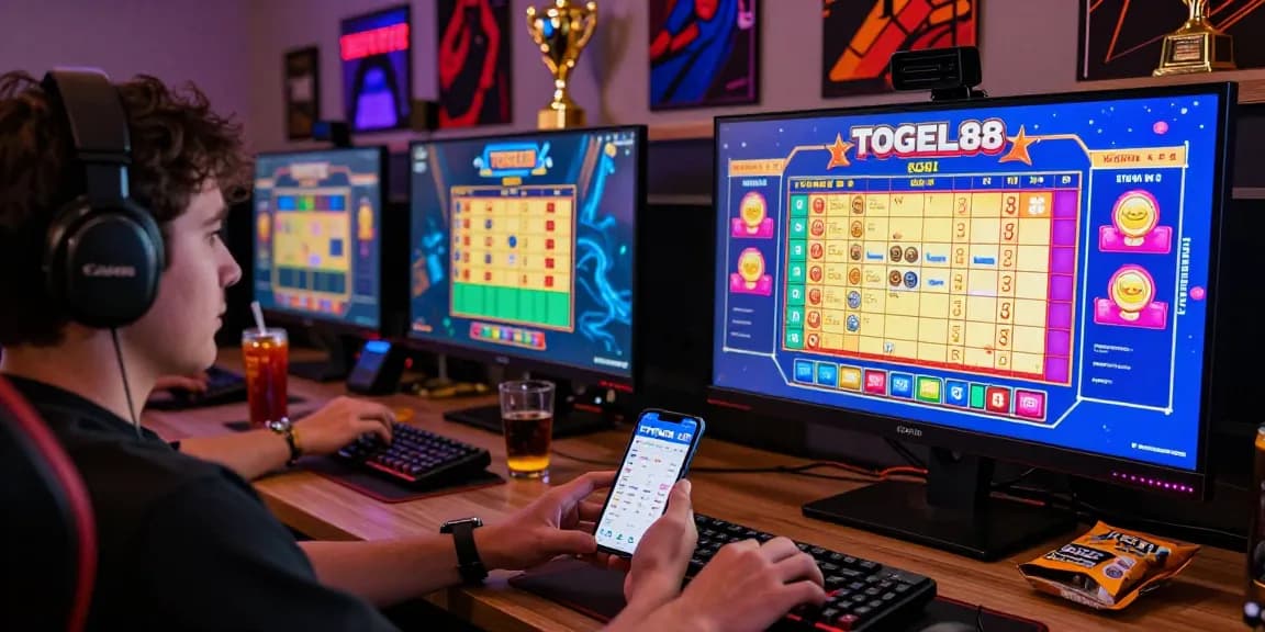 Experience the thrill of Pasaran Togel Terlengkap with a player immersed in online gaming.