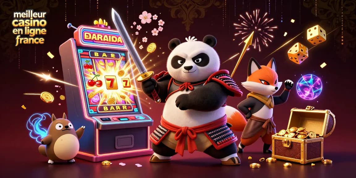 Découvrez le monde fascinant du meilleur casino en ligne France avec le panda samouraï, le renard ninja et des trésors étincelants !
