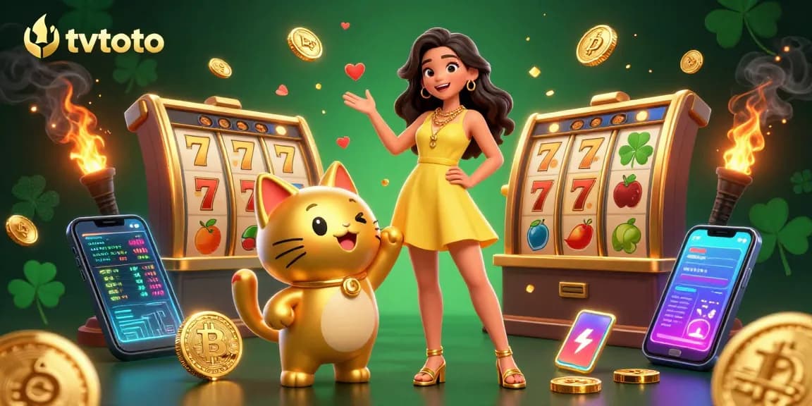 Take a chance on tvtoto with thrilling slot games and a cheerful atmosphere in a vibrant 3D scene.