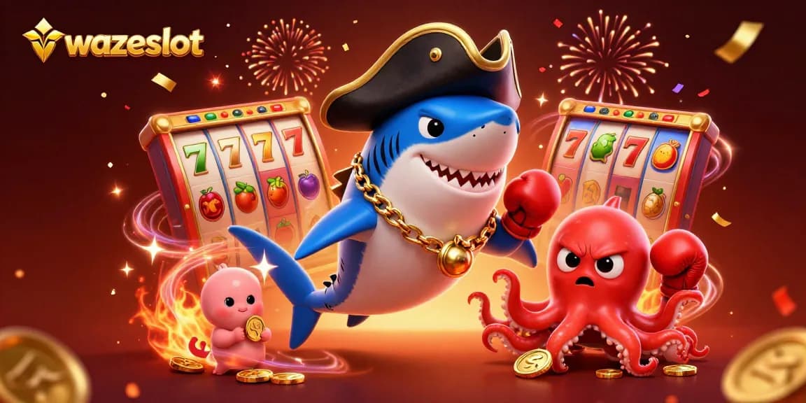 Engage with wazeslot's thrilling jackpot action featuring vibrant slot reels and exciting gaming elements.