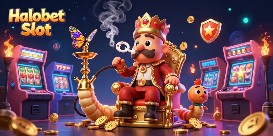 Experience the excitement of Halobet Slot with vibrant game elements and a magical casino atmosphere.