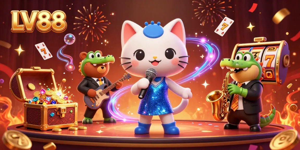 Experience exciting wins at LV88 with vibrant characters and dynamic casino action.