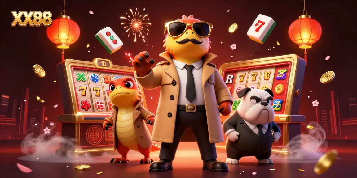 Experience the thrill of XX88 gaming with animated raptors in a casino setting, showcasing excitement and strategy.