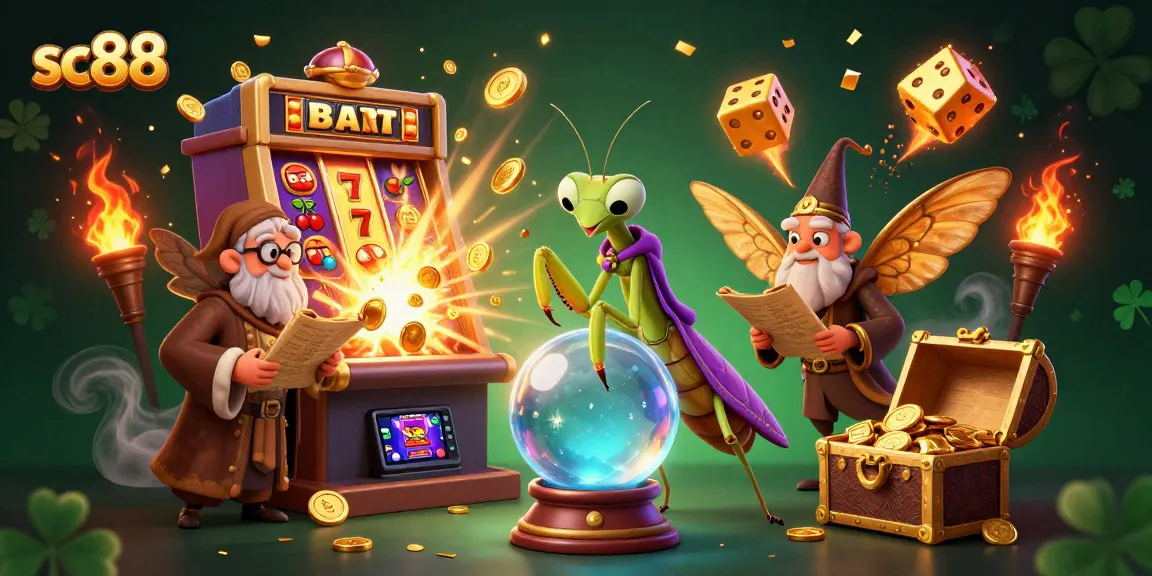 Experience the excitement at sc88 with a vibrant 3D casino scene featuring fortune tellers, slot machines, and dynamic gaming elements.