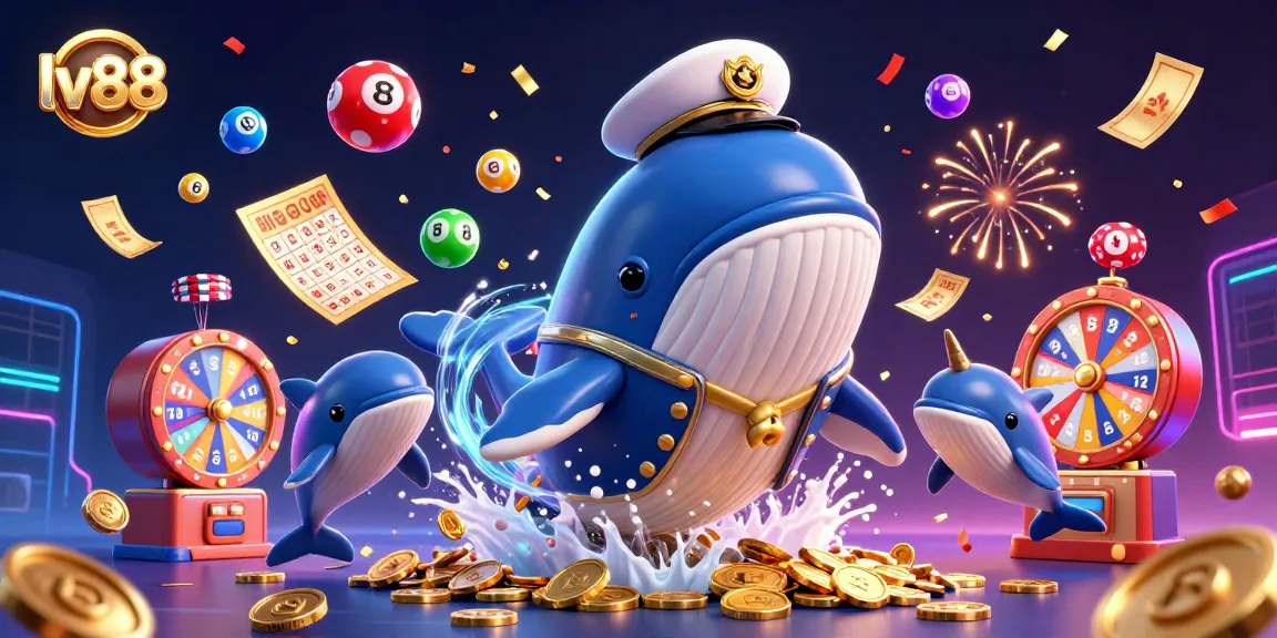 Experience excitement at lv88 with playfully animated casino characters amidst a vibrant celebration.
