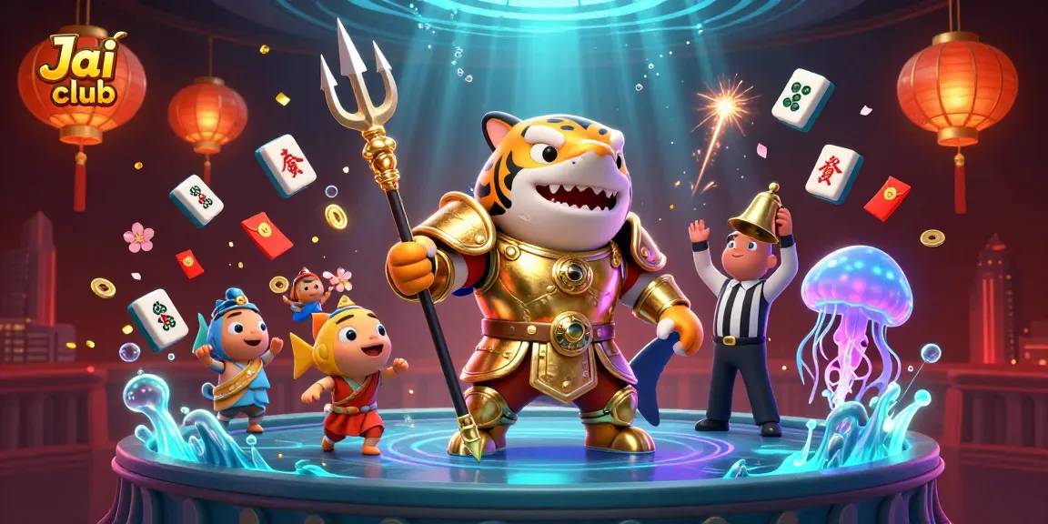 Engage with Jai club's exciting underwater casino world featuring vibrant characters and dynamic action.