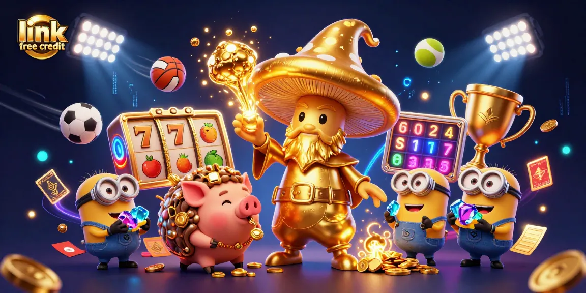 Claim your link free credit bonuses with vibrant visuals of magical gaming characters in action.