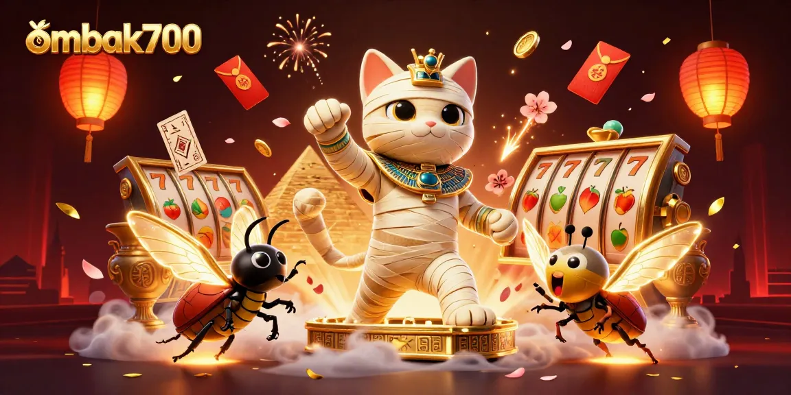 Jelajahi pengalaman taruhan menarik di ombak700 dengan permainan slot bertema kasino, mumi, dan elemen beruntung.