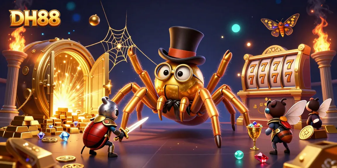 Engage with thrilling slots at DH88 featuring golden treasures and vibrant gameplay elements.