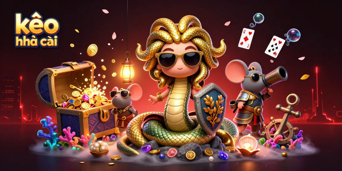 Engage with kèo nhà cái through Medusa and a warrior mouse as they explore dazzling underwater treasures.