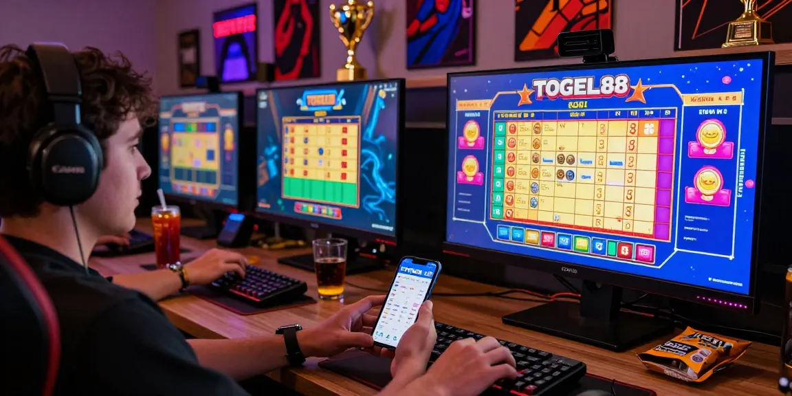 Experience the thrill of Pasaran Togel Terlengkap with a player immersed in online gaming.