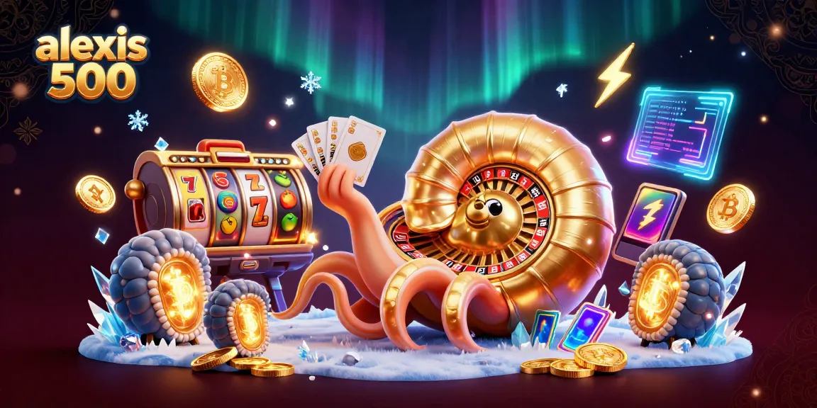 Engage with alexis 500 through thrilling slot games in a vibrant casino illustration.