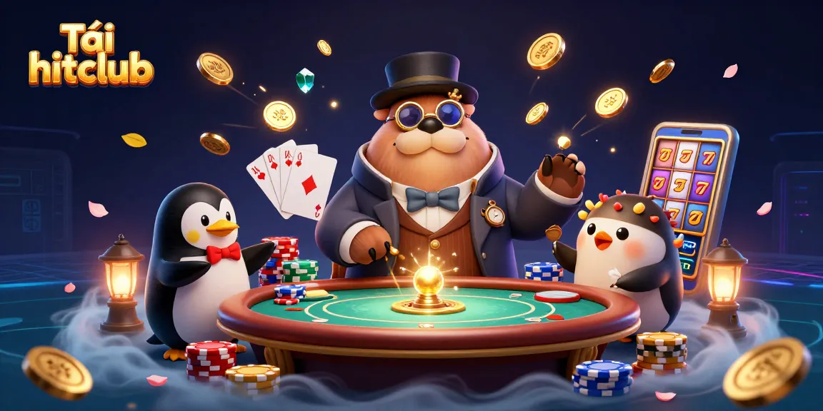 Tải hitclub and play exciting underwater poker with a walrus and a penguin dealer.