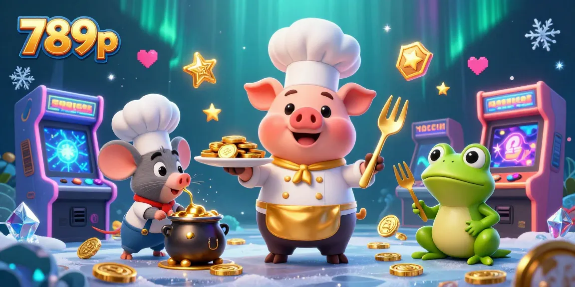 Experience 789p's thrilling casino games with a vibrant 3D illustration of characters enjoying gold coin rewards.