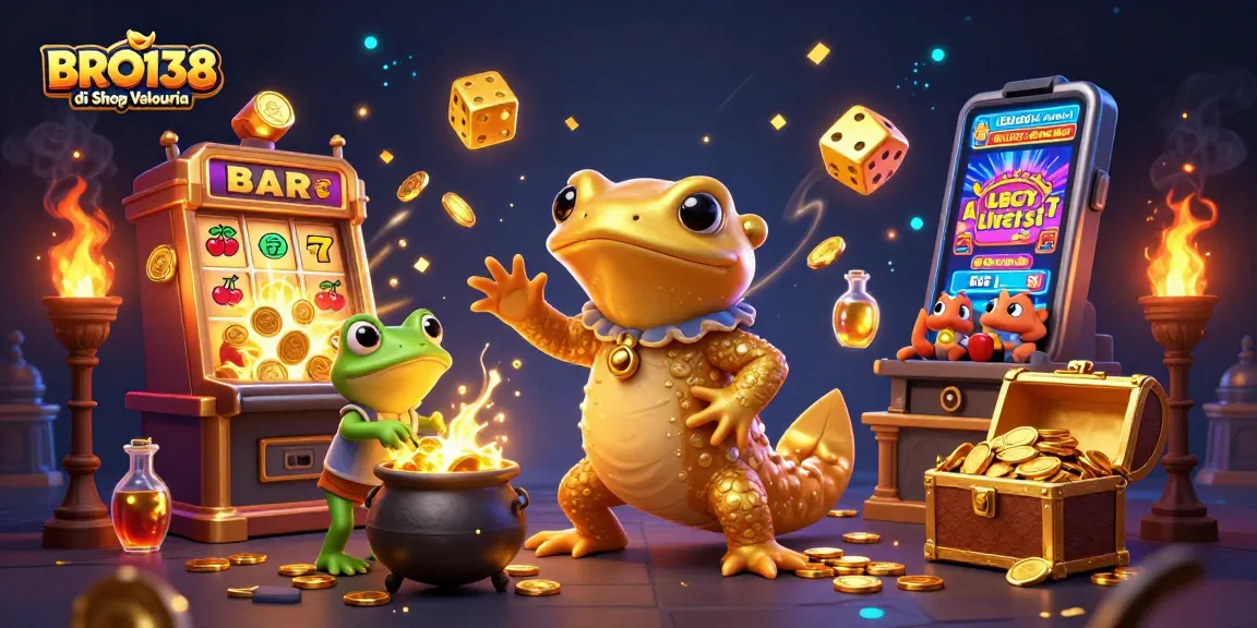 Spin and win at BRO138 di Shop Velouria with vibrant slot games and golden treasures.