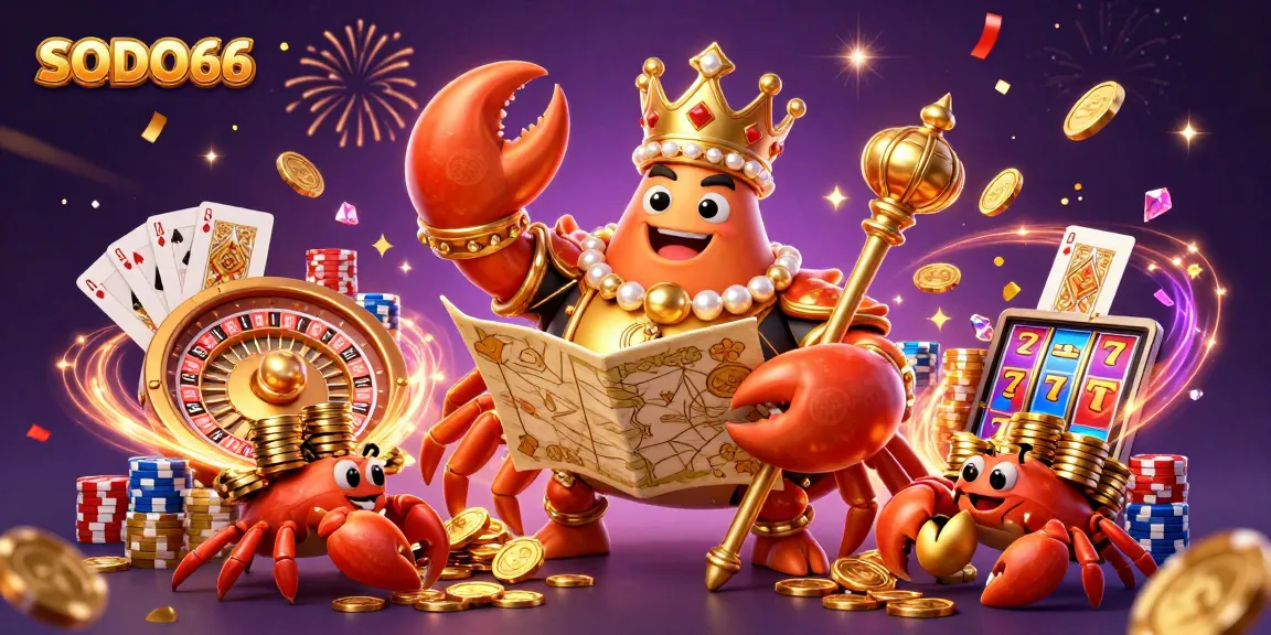 SODO66's vibrant 3D casino scene showcases thrilling games and a lively atmosphere.