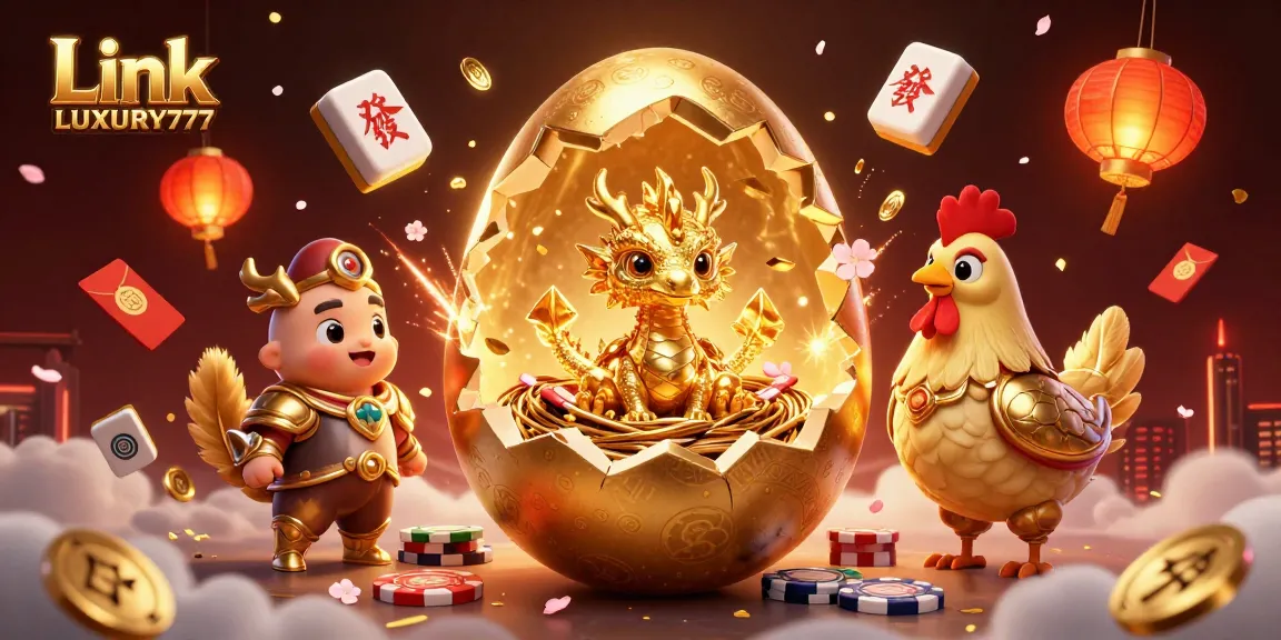 Menangkan taruhan di Link LUXURY777 dengan ilustrasi kasino yang menarik dan penuh warna.