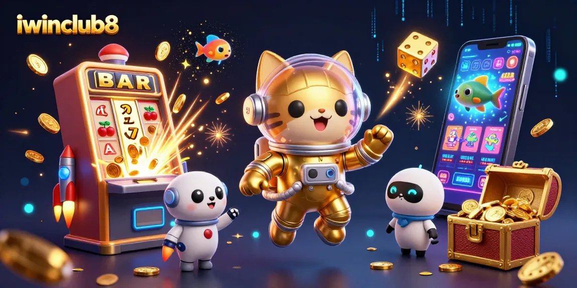 Engage in thrilling jackpot action with iwinclub8's 3D casino-themed adventure.
