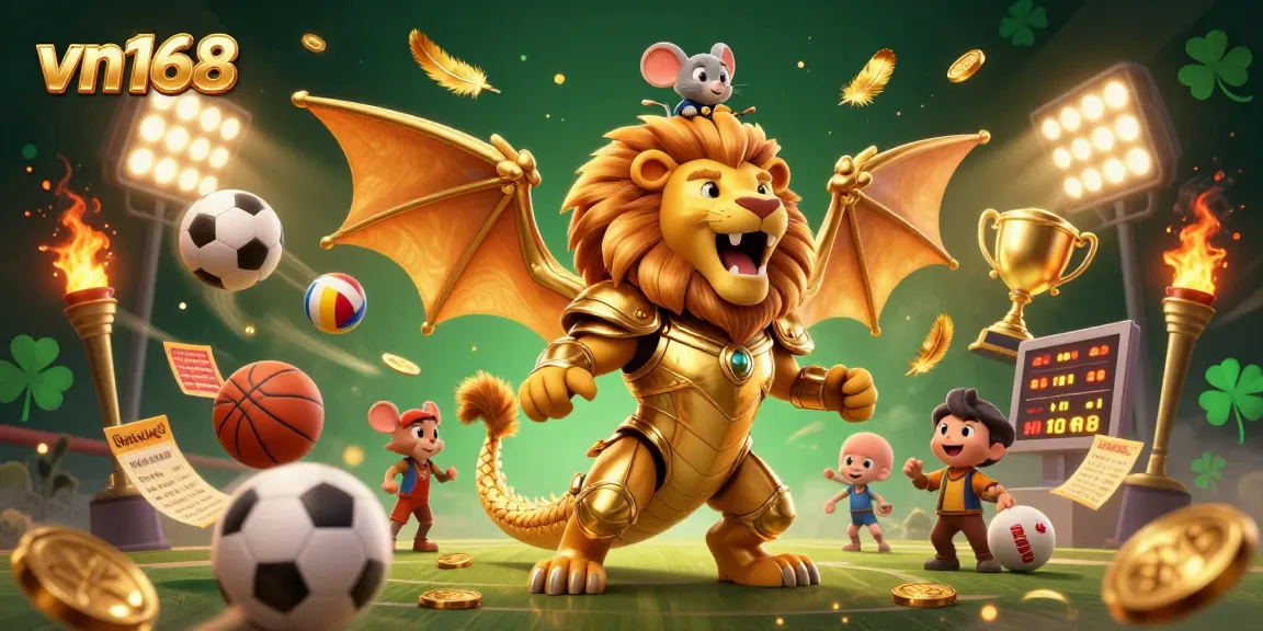 Engage with VN168's exciting casino experience, showcasing golden elements and dynamic betting action.
