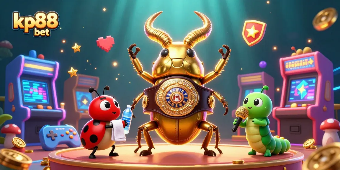 Experience thrilling action with kp88 bet in this colorful 3D casino illustration, featuring vibrant characters.