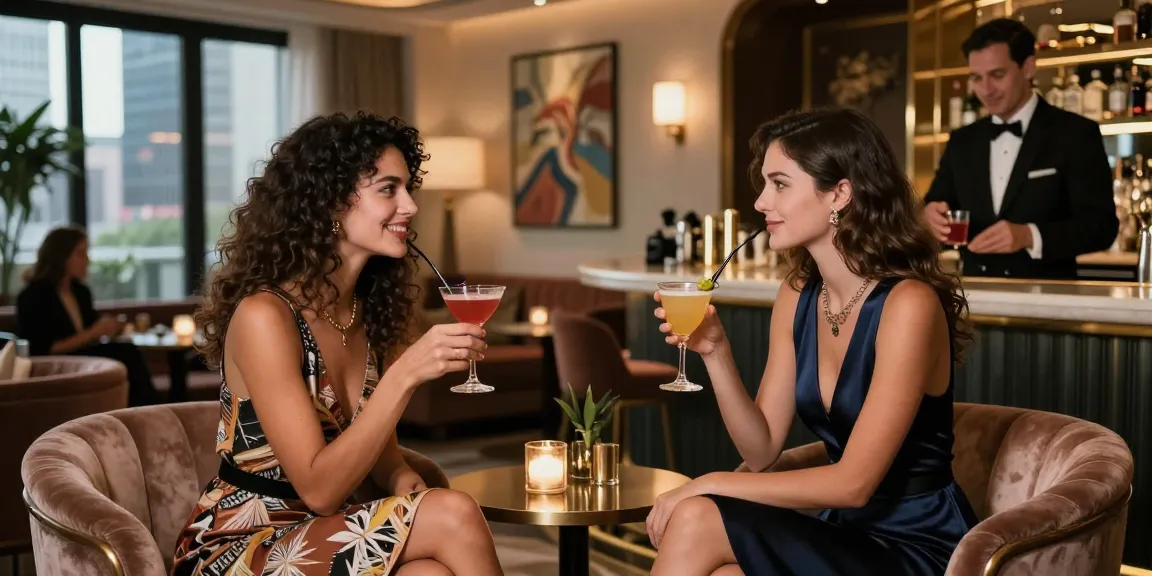 Gurgoan escorts offering elegant companionship in a luxurious lounge environment, with stylishly dressed individuals enjoying a sophisticated evening.
