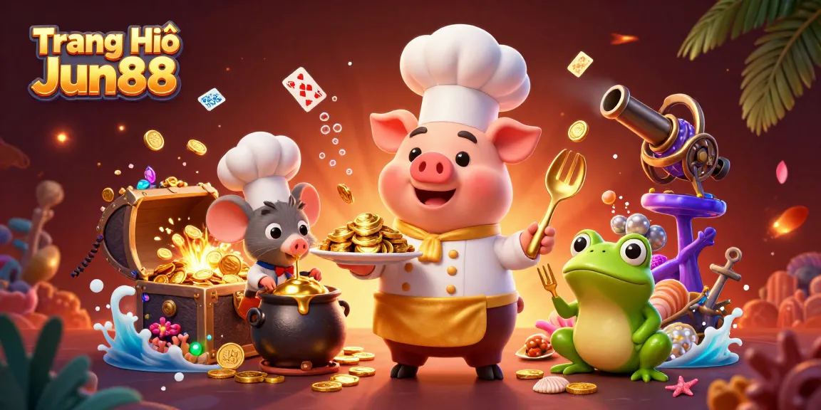 Experience thrilling wins on Trang Chủ Jun88 with vibrant casino action and delightful characters.