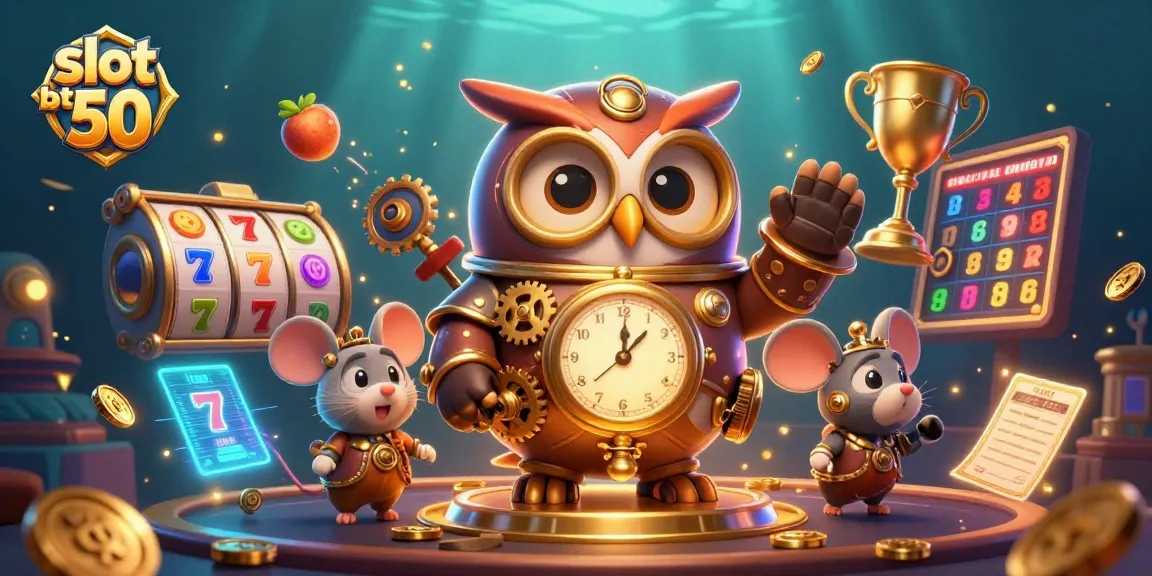 Experience thrilling moments with slot bet 50 in this vibrant 3D casino illustration.