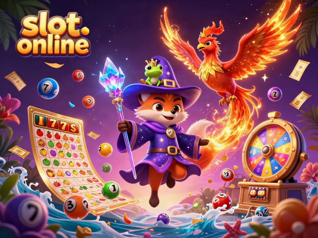Experience the thrill of slot online as a mystical fox wizard conjures excitement with dazzling games.