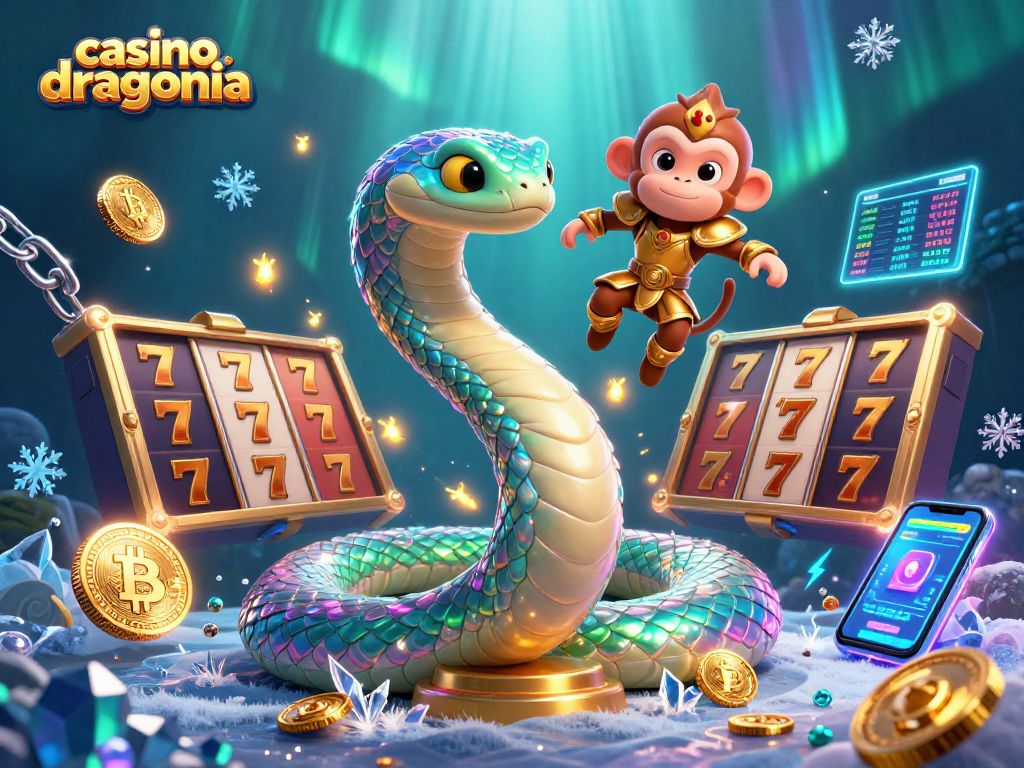 Casino Dragonia : jouez aux machines à sous avec une expérience immersive et des personnages colorés.