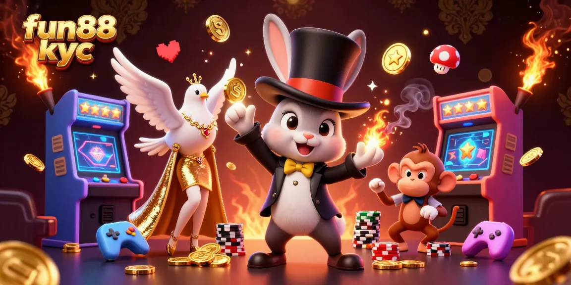 Các nhân vật "fun88 kyc" trong sòng bạc, thỏ pháp thuật và nhiều hình thức cá cược hấp dẫn.