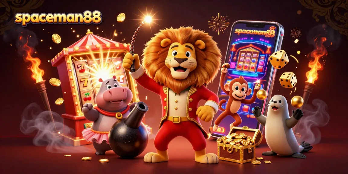 Spin to win with spaceman88 amidst a dazzling casino spectacle of characters and gaming elements.