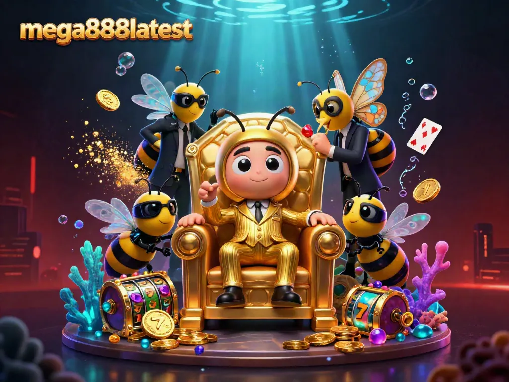 Mega888latest memberikan adegan menarik dengan bos lebah dan slot terbang.