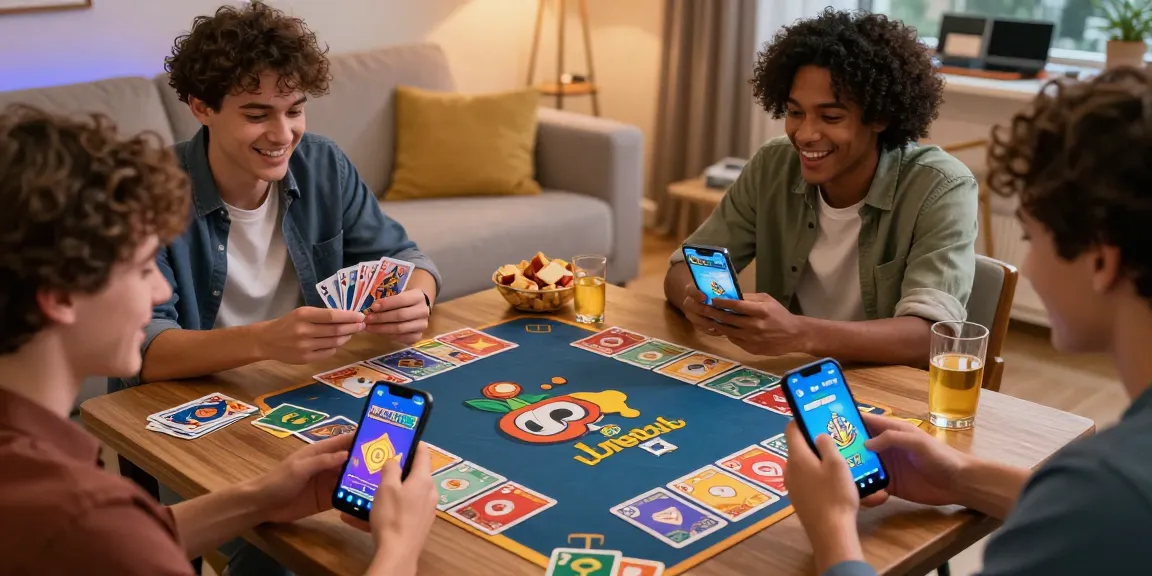 Players enjoying 3 Patti Blue app on smartphones, showcasing colorful card games and a lively atmosphere, see details of gameplay.
