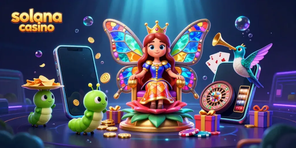 Engage with exciting slot games at solana casino featuring vibrant elements and characters.