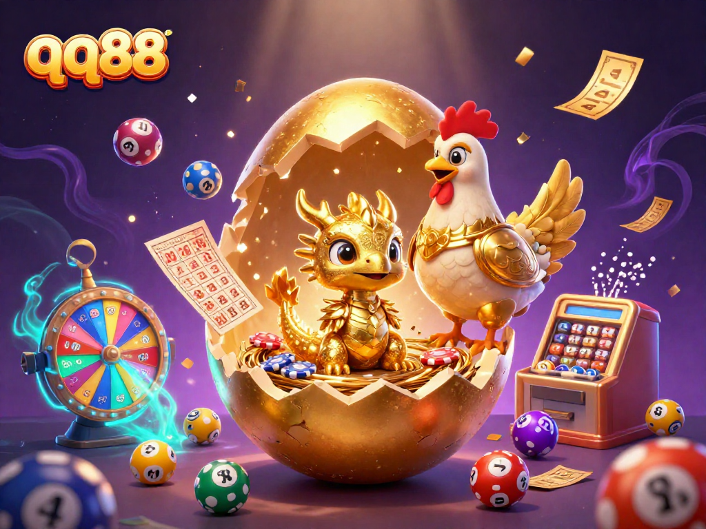 Engage in superb gameplay at qq88 with thrilling gold dragon animations and colorful lottery elements.