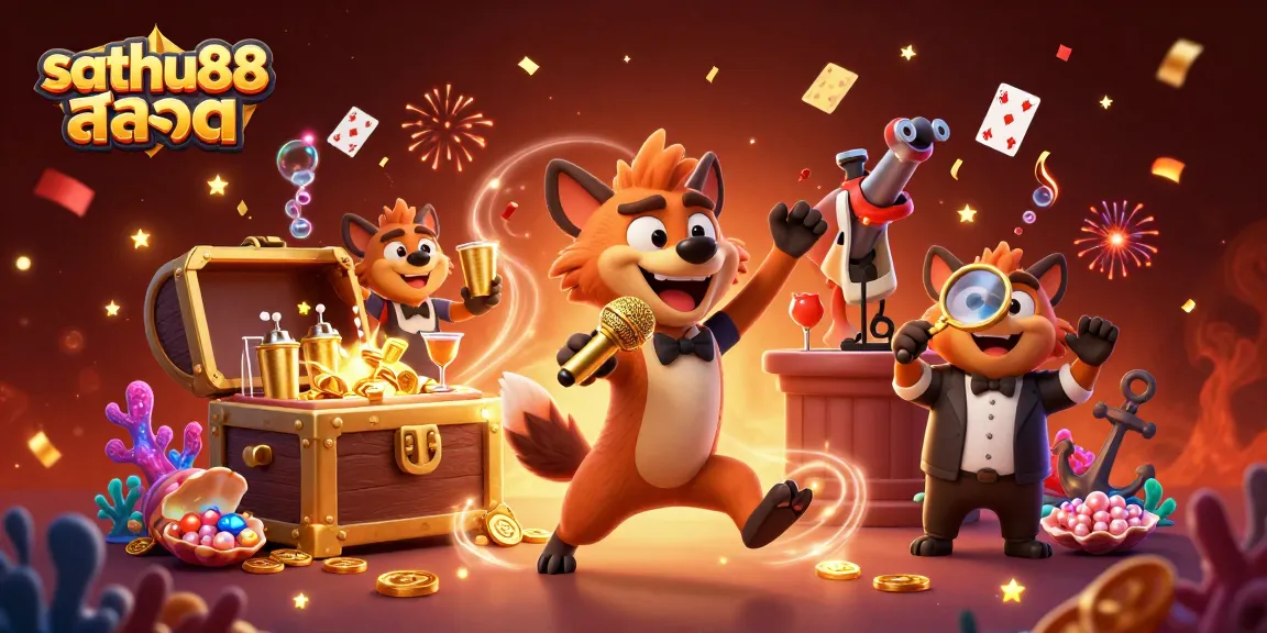 Engage in sizzling fun at sathu88 สล็อต with hyenas as comedians and bartenders in a vibrant casino.