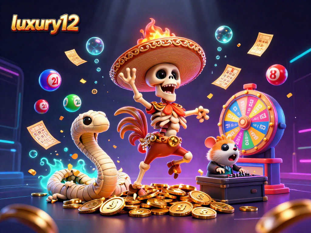 Kemenangan luar biasa dengan luxury12 saat jackpot muncul, merayakan kemenangan dalam suasana perayaan lotere.