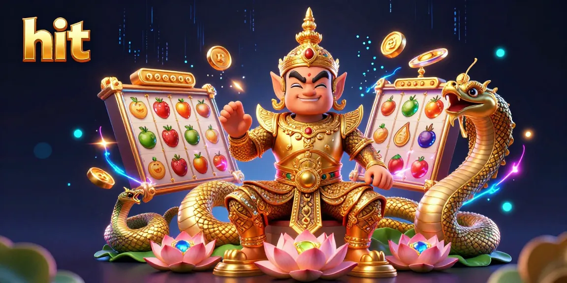 Experience the thrill of hit gaming with our vivid 3D illustration showcasing unique slot elements.