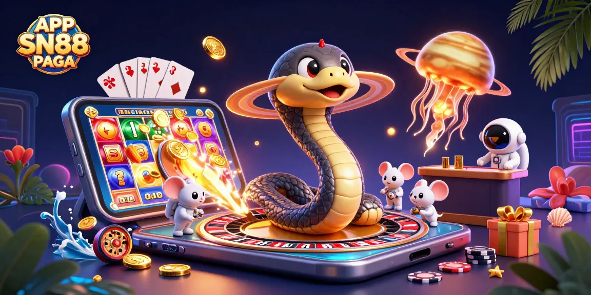 Win exciting games with APP SN88 PAGA, featuring vibrant slots and whimsical characters.