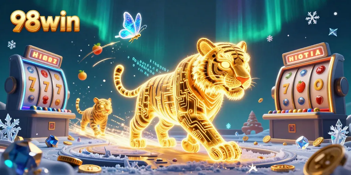 Engage with thrilling 98win slots in a vibrant casino atmosphere featuring dynamic game elements.
