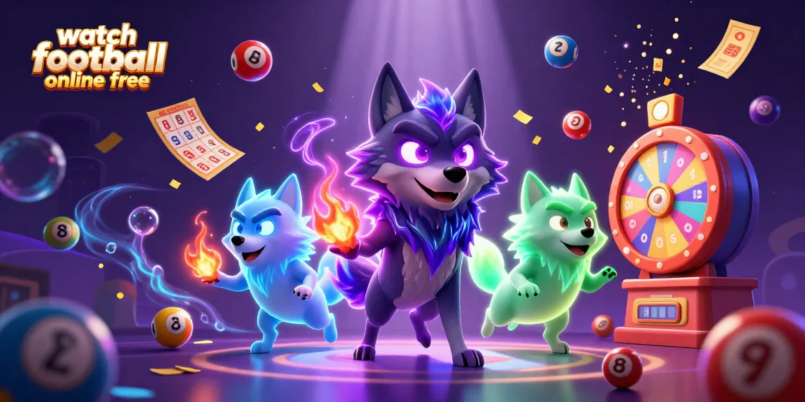 Watch football online free with lively ghostly wolves, colorful elements, and energetic atmosphere.