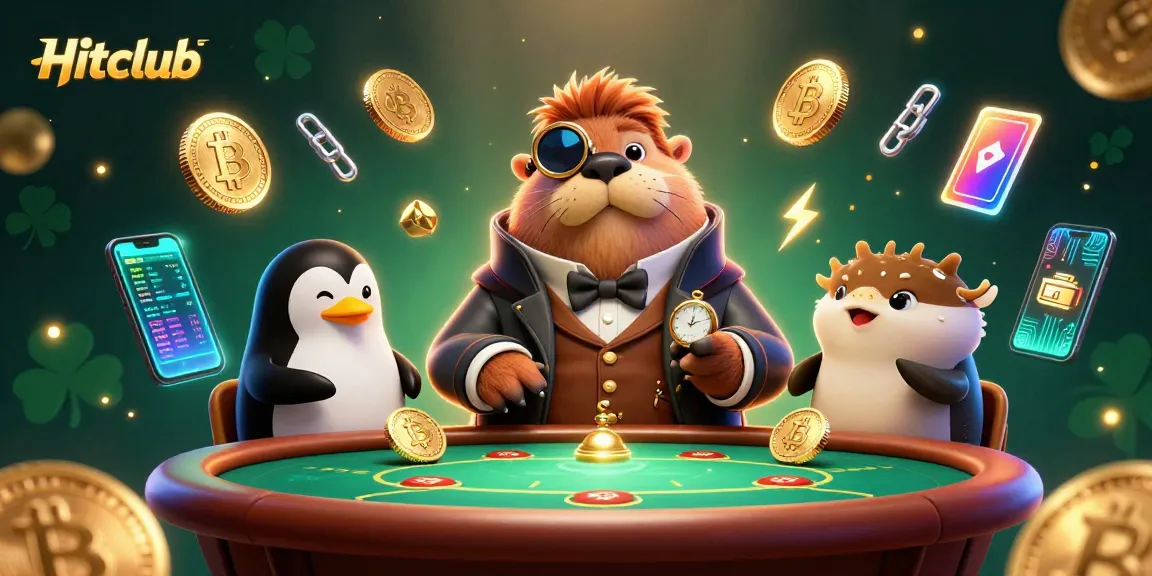 Join Hitclub's underwater poker game with a savvy walrus, penguin dealer, and bluffing pufferfish.