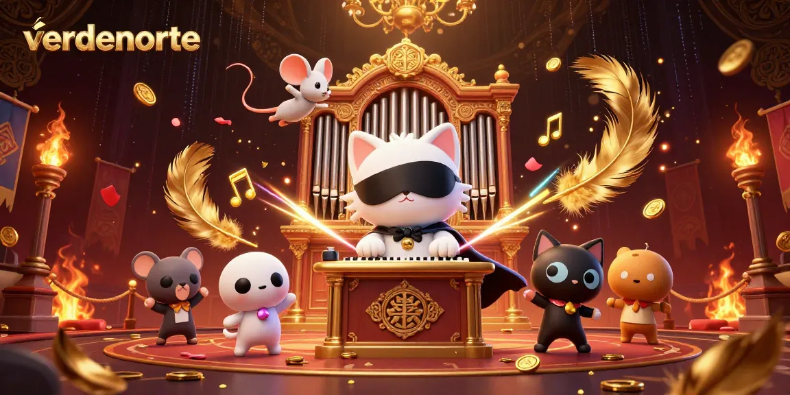Experience thrilling gameplay with verdenorte's vibrant casino scene featuring playful characters and dynamic elements.