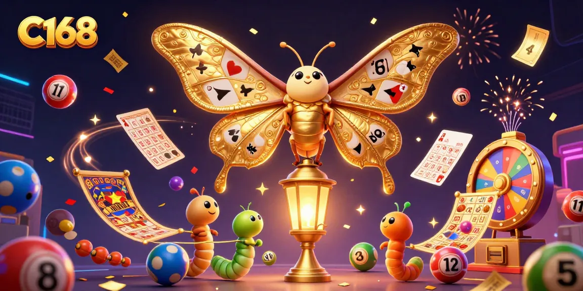 C168 captivates casino enthusiasts with a vibrant celebration of dynamic lottery and gaming elements in a rich 3D scene.